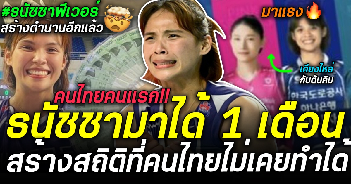 ธนัชชาฟีเว่อร์ ดังกระหึ่ม! ขึ้นแท่นคนไทยคนแรก ที่คว้ารางวัลผู้เล่นยอดเยี่ยม เคียงไหล่ คิมยอนคยอง !!