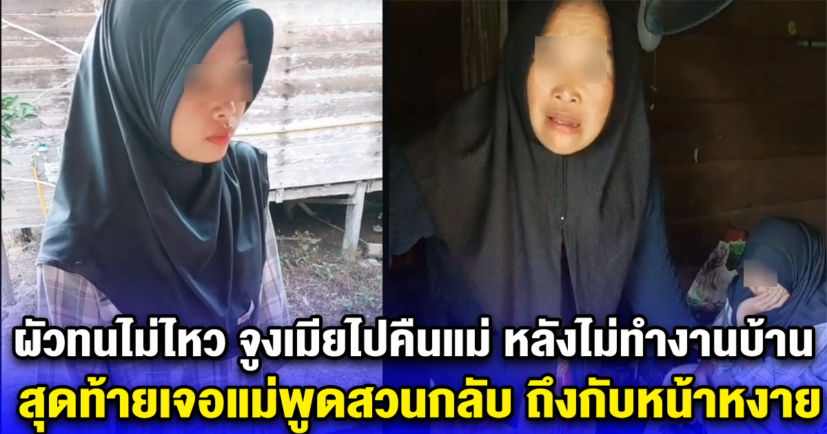 ผัวทนไม่ไหว จูงเมียไปคืนแม่ หลังไม่ทำงานบ้าน เอาแต่ช้อปปิ้งไปวันๆ สุดท้ายเจอแม่พูดสวนกลับ ถึงกับหน้าหงาย