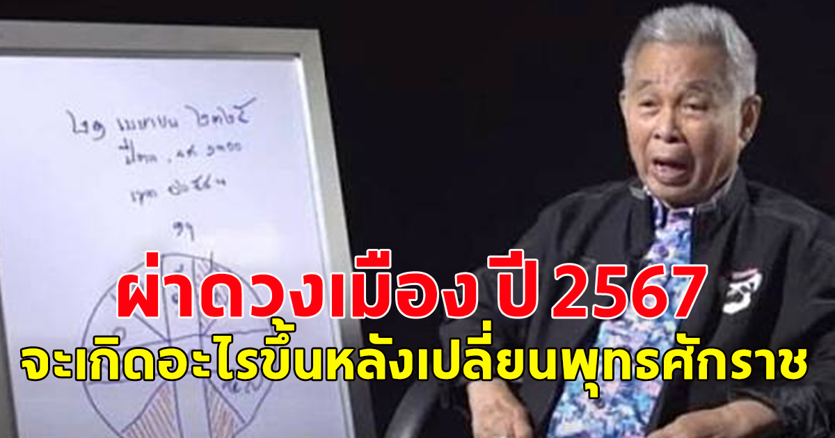 ผ่าดวงเมือง ปี 2567 กับ โหรบุศรินทร์