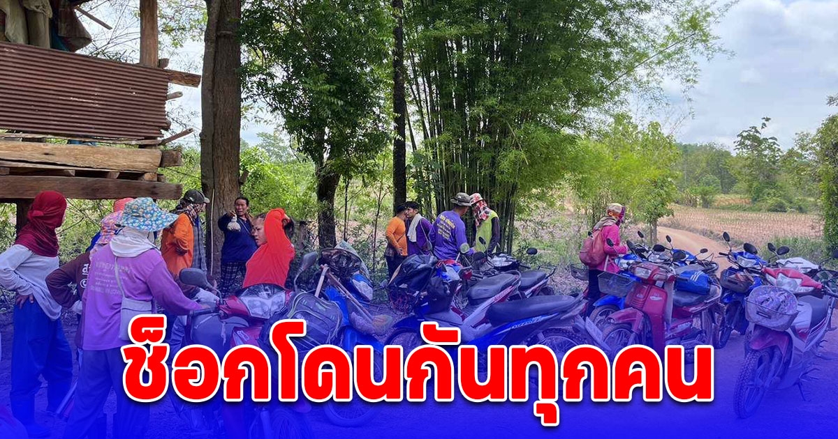 ชาวบ้านสุดเซ็ง จอดรถหาเห็ดถอบ ถูกมือดีแทงยางรถรั่วทุกคัน