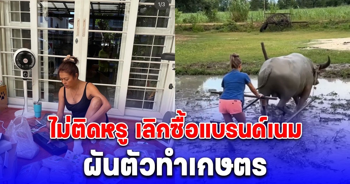 ส่องชีวิตล่าสุด อดีตดาราดัง ผันตัวทำเกษตร ไม่ติดหรู เลิกซื้อแบรนด์เนม