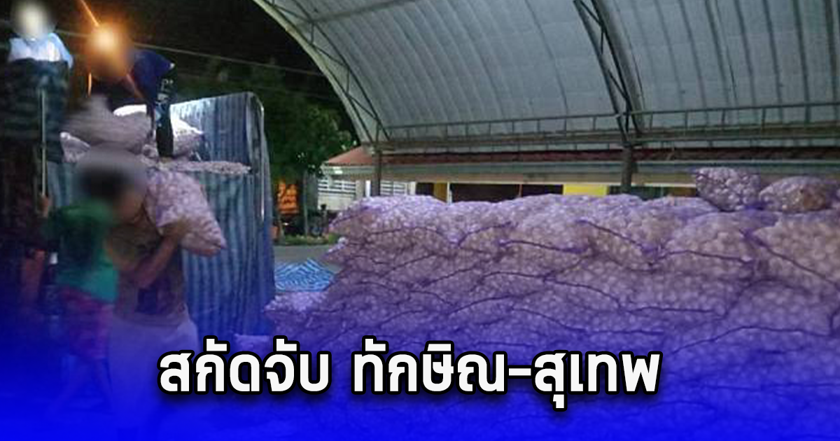 สกัดจับ ทักษิณ-สุเทพ และพวก ลักลอบค้ากระเทียมเถื่อน กว่า 1.7 ล้าน