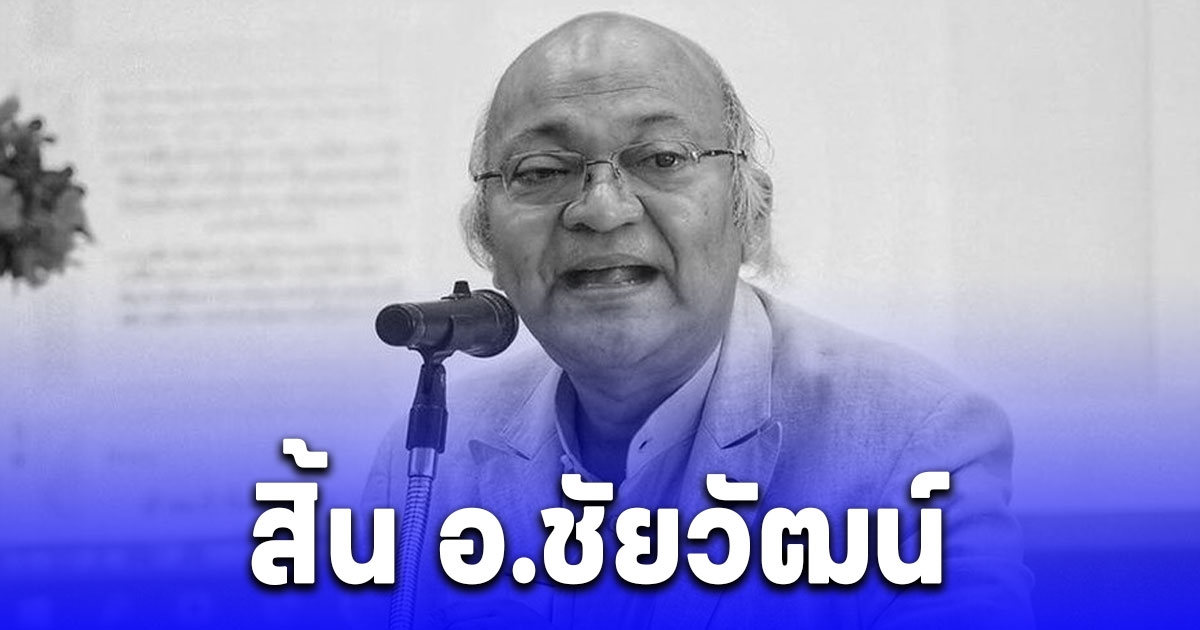 สิ้น ชัยวัฒน์ สถาอานันท์ อาจารย์รัฐศาสตร์ชื่อดัง ในวัย 69 ปี