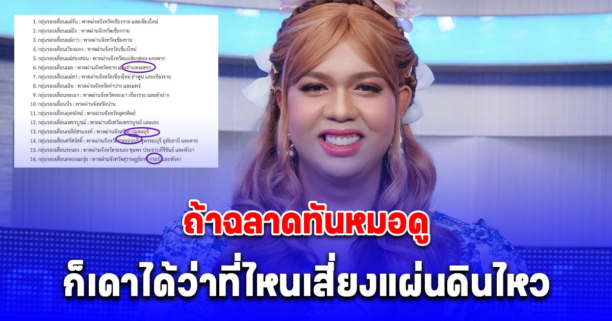 ตัวแทนหมู่บ้าน แพรรี่ โพสต์เตือนสติ เรื่องแผ่นดินไหว ลั่นถ้าฉลาดทันหมอดู ก็เดาได้ว่าที่ไหนเสี่ยงแผ่นดินไหว