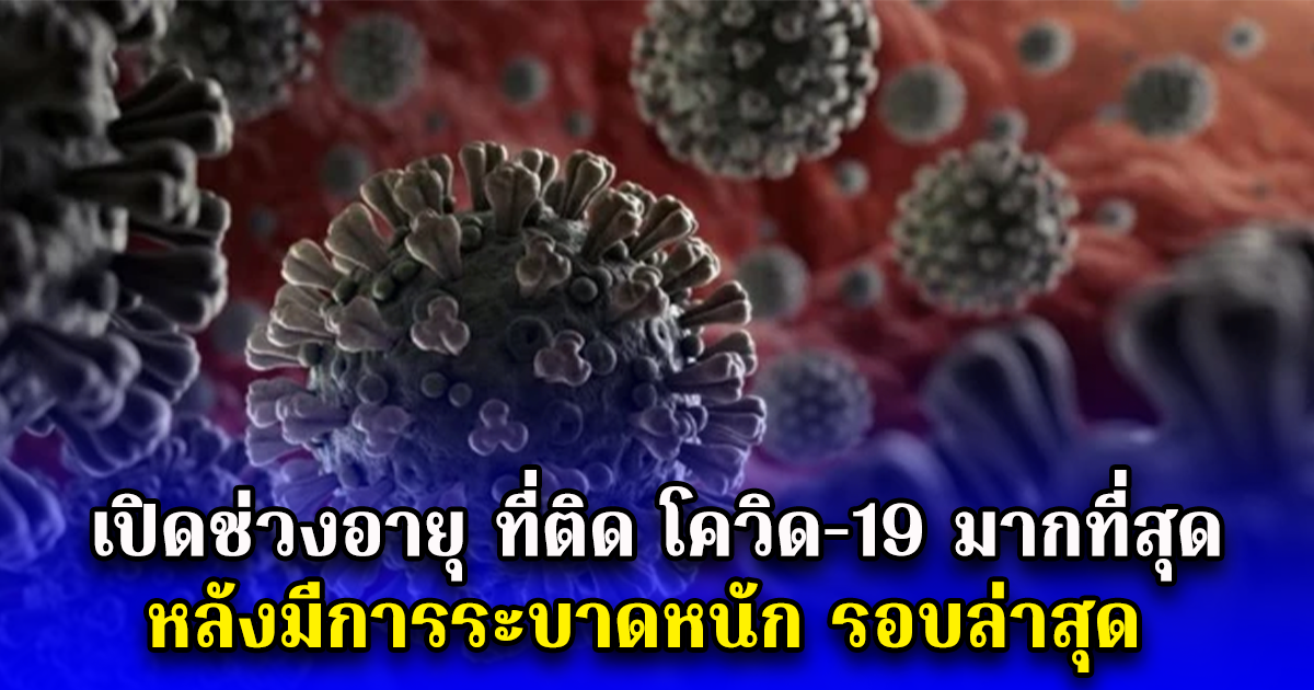 เปิดช่วงอายุ ที่ติด โควิด-19 มากที่สุด หลังมีการระบาดหนัก รอบล่าสุด