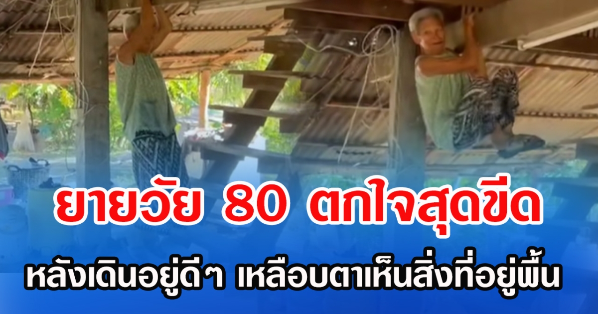 ยายวัย 80 ตกใจสุดขีด หลังเดินอยู่ดีๆ เหลือบตาเห็นสิ่งที่อยู่พื้น