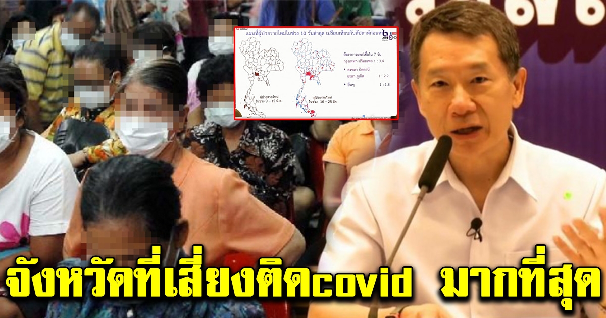 สธ เผย จังหวัดที่เสี่ยงติดเชื้อcovid-19 มากที่สุด
