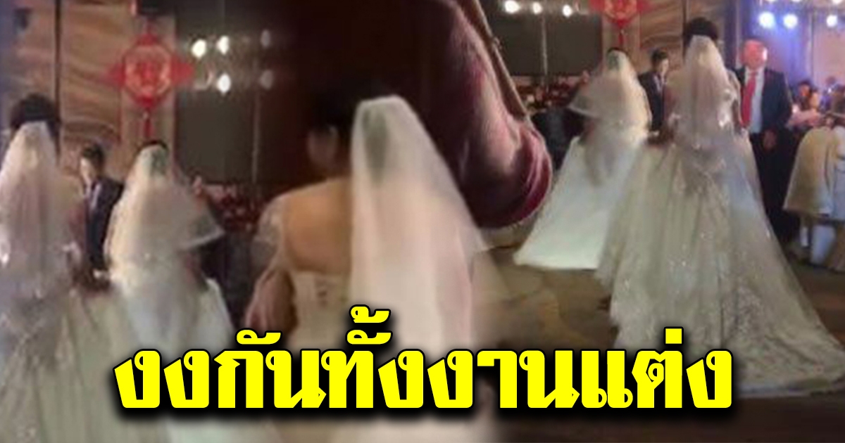 พ่อเจ้าสาวสุดงง ไปงานแต่งบุตรสาว แต่ในงานกลับมีเจ้าสาว 3 คน