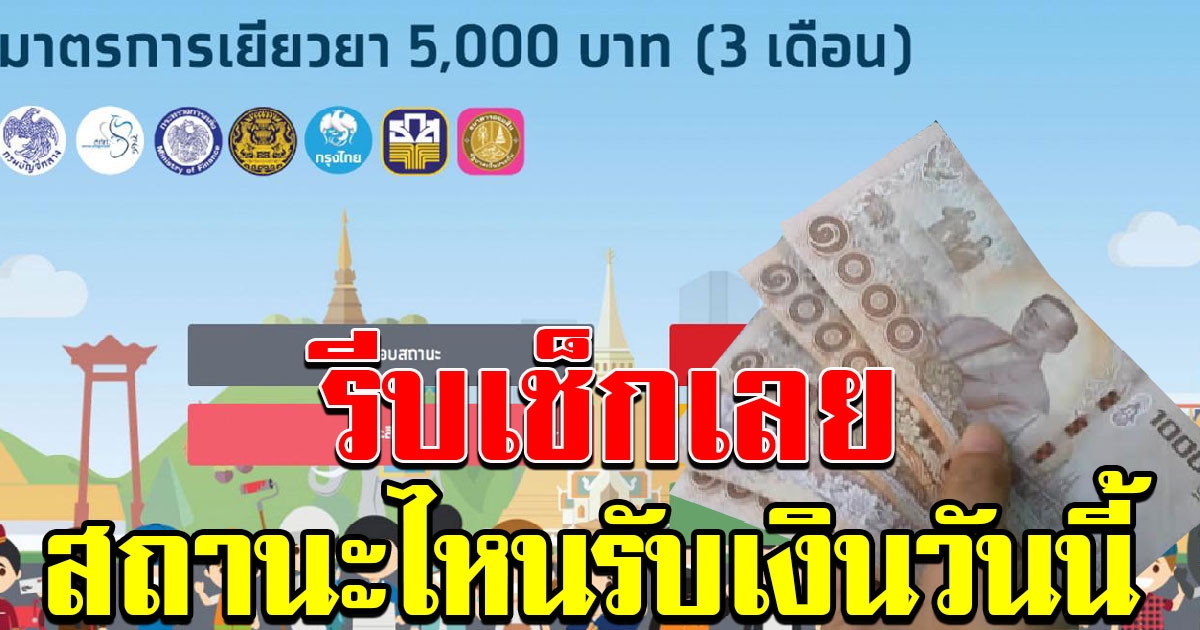 เช็กชัดๆ วันนี้สถานะไหน ได้รับสิทธิ์เราไม่ทิ้งกัน รับเงิน 10000