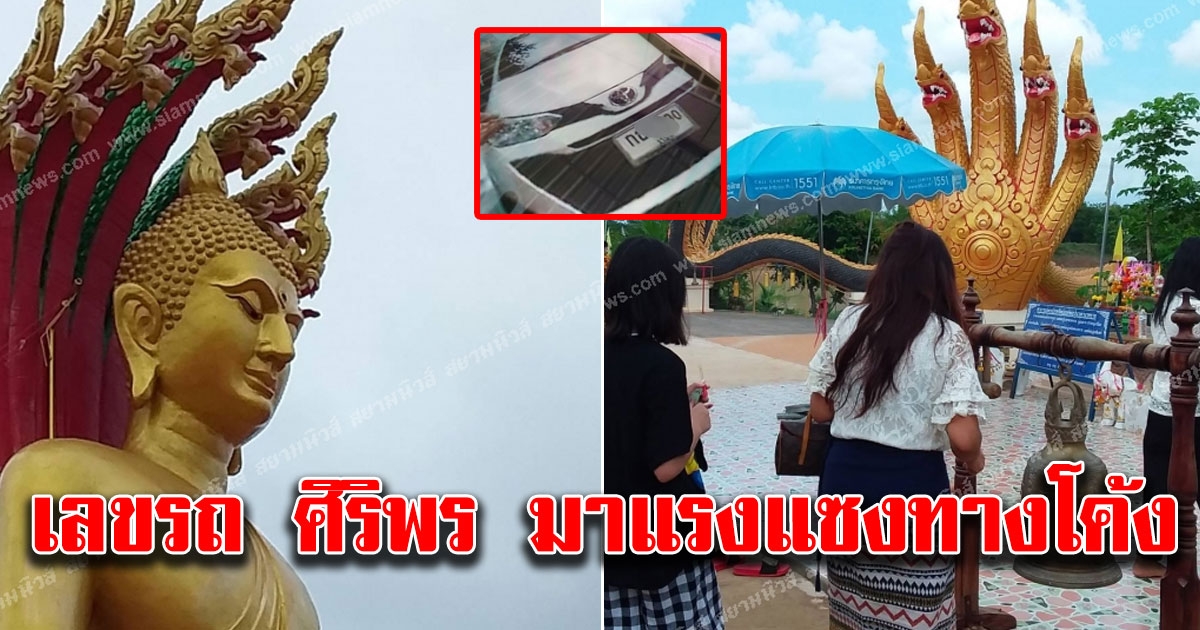 มาแล้ว เลขทะเบียนรถ ศิริพร หลังนั่งไปวัดป่าสว่างธรรม
