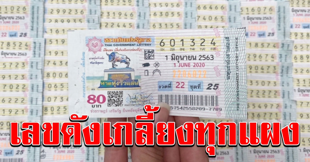 มาแล้ว 10 อันดับ เลขสวย ขายดี เลขดัง เกลี้ยงทุกแผงแล้ว