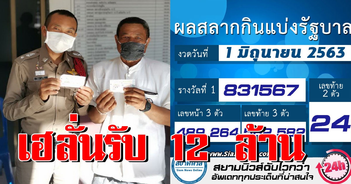 เศรษฐีใหม่มาอีกแล้ว ซื้อบ้านเลขที่ตัวเอง ถูกรางวัลที่ 1 รับทรัพย์ 12 ล้าน
