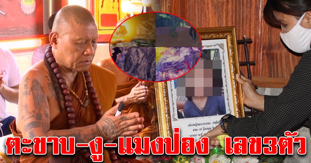 พระเดือนชัยนิมิตแปลก ตะขาบ งู ขังน้องชมพู่ ชาวบ้านอึ้งให้เลขปริศนา 3 ตัว