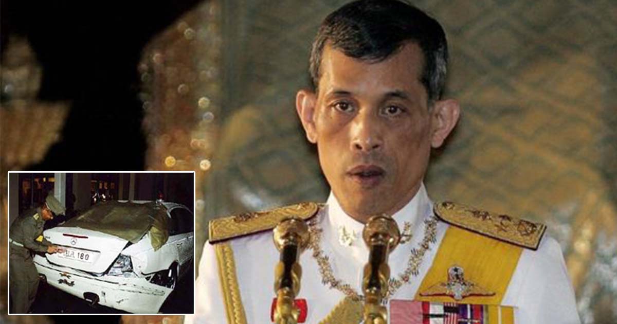 ก้มกราบพระเมตตา ครั้งชายแก่เมาแล้วขับพุ่งชน รถพระที่นั่ง ในหลวงร.๑๐ เสียหายเกือบทั้งคัน