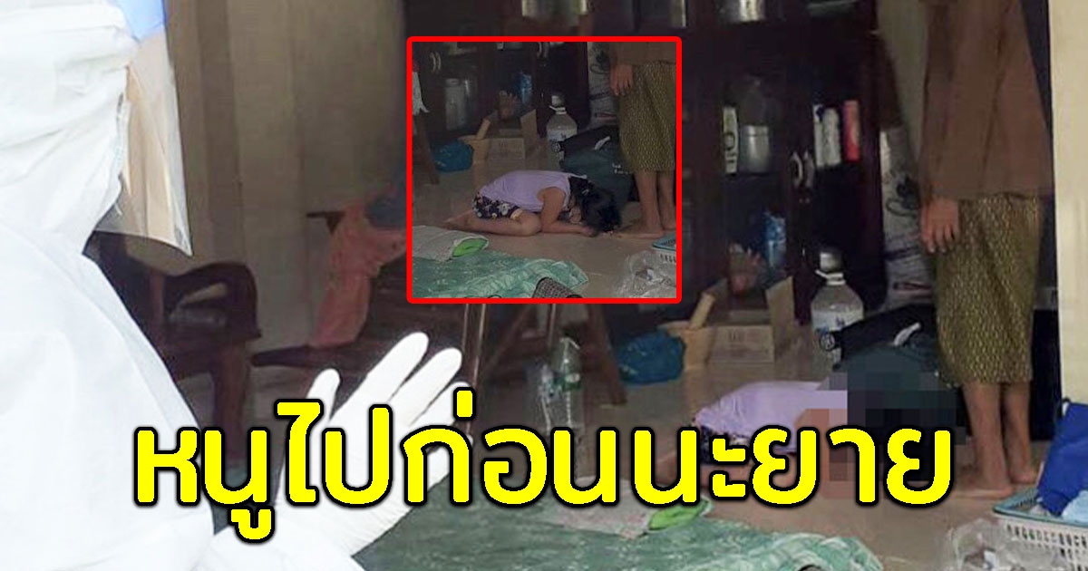 หนูน้อย 9 ขวบ ติดโควิด 19 กราบเท้าแม่ ลาไปรักษาตัวลำพัง