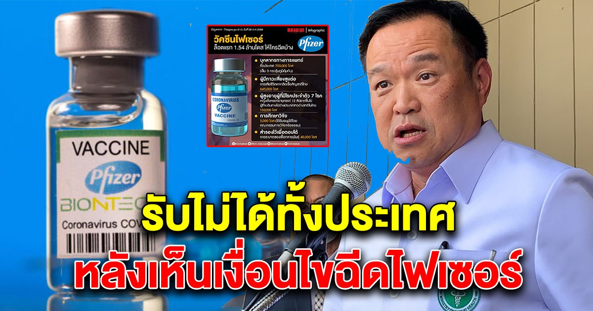 รับไม่ได้กันทั้งโซเชียล สธ.ต้องเคลียร์ ด่านหน้าตกขบวนเพียบ ไม่ได้ฉีดไฟเซอร์
