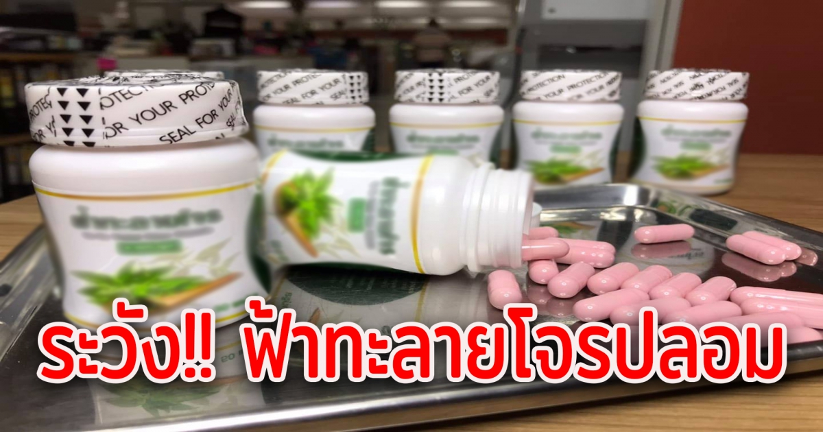 ตำรวจรวบหนุ่มบรรจุผงบอระเพ็ด แทนฟ้าทะลายโจร