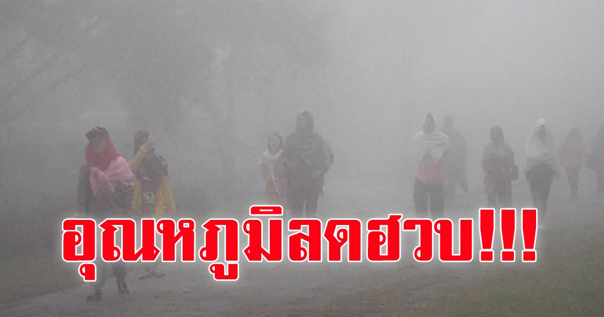 สภาพอากาศวันนี้ เตรียมหนาว เม.ย.อุณหภูมิลดฮวบ อีสานสะท้านสุด ใต้ฝนหนัก