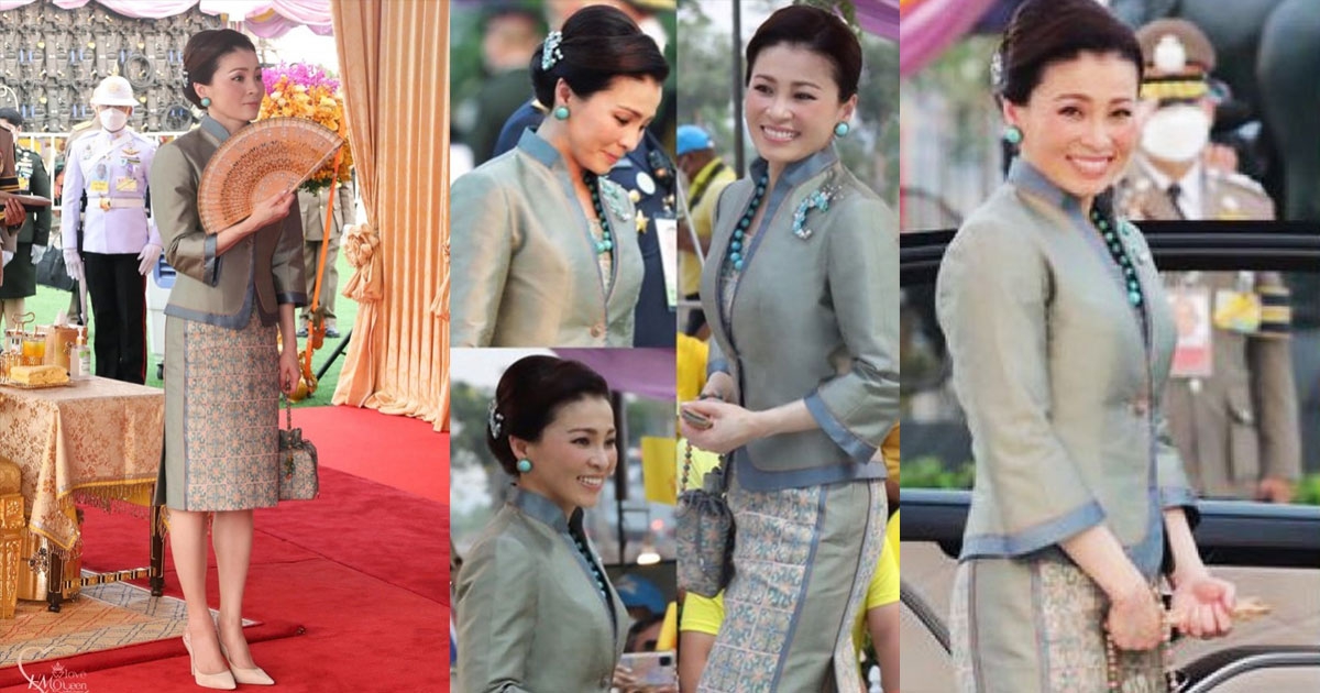 พระสิริโฉมงดงามยิ่ง พระราชินีฉลองพระองค์ผ้าไทภูเขาชนเผ่าม้ง