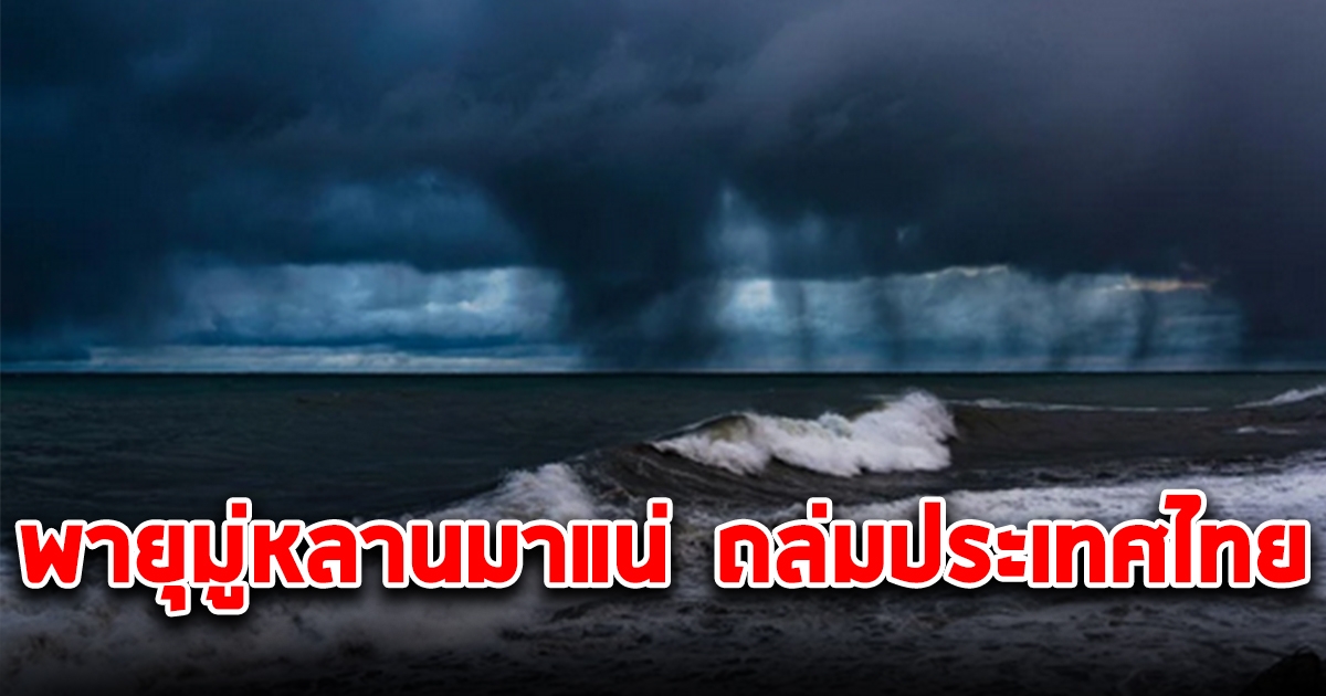 พายุโซนร้อนมู่หลาน มาแน่ ฝนตกหนัก มีจังหวัดไหนบ้างเช็กเลย