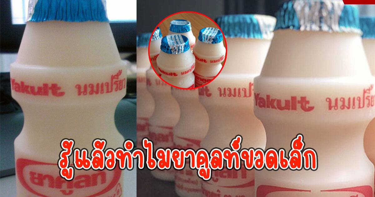 กระจ่างแล้ว ทำไมนมยาคูลท์ถึงทำขายแต่ขวดเล็ก