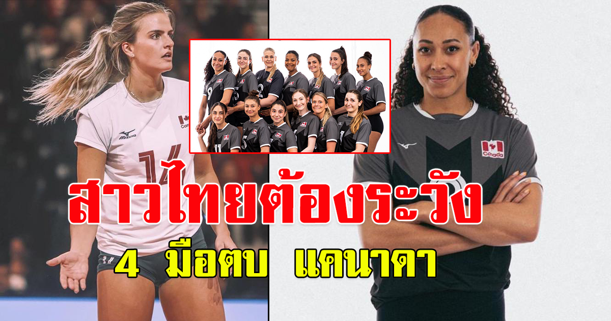 ทำความรู้จัก 4 มือตบตัวจบสกอร์ แคนาดา ที่สาวไทยต้องระวัง