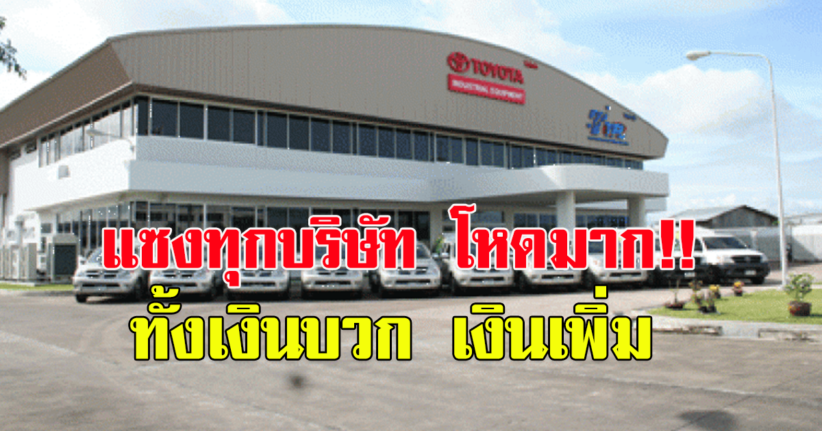 เฮทั้งบิริษัท โตโยต้า ทูโช ฟอร์คลิฟท์ (ไทยแลนด์) จำกัด ประกาศจ่ายโบนัส