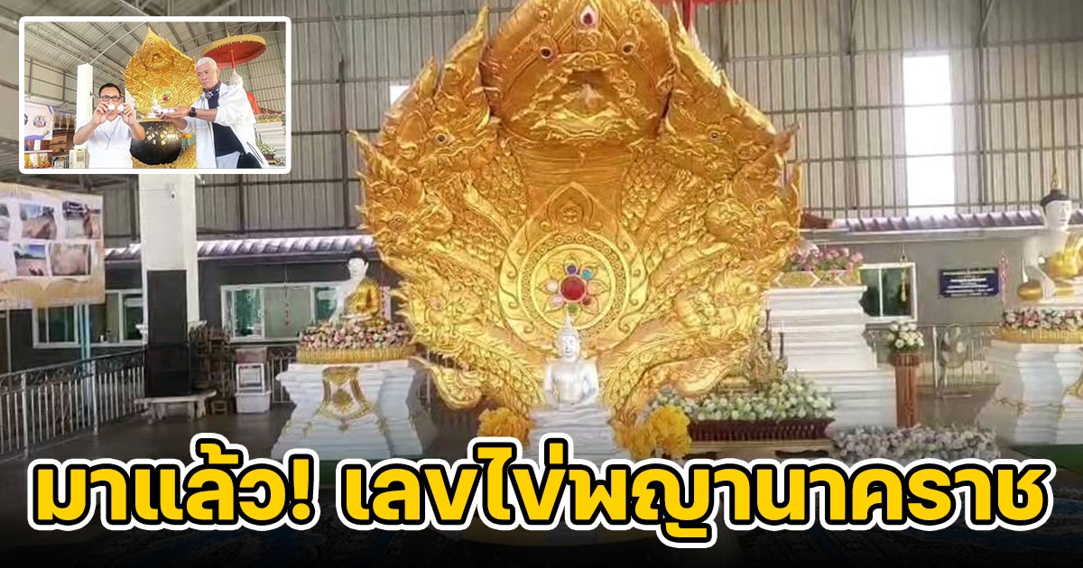 ตักไข่พญานาคราช ขอเลขได้ 2 - 3 ตัว