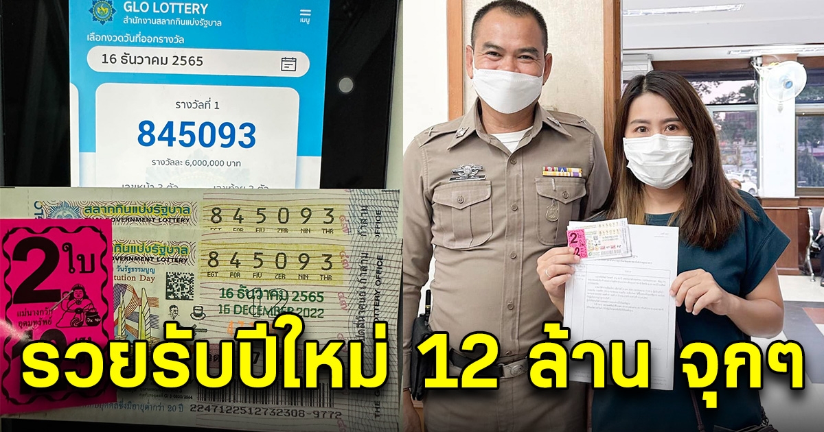 รวยรับปีใหม่ แม่ค้ามาแจ้งความให้ลูกค้า ถูก 12 ล้าน