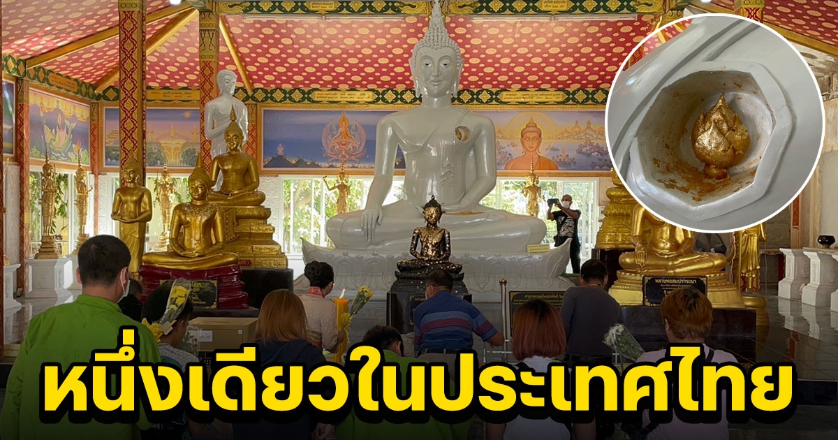 หนึ่งเดียวในประเทศไทย ปิดทองหัวใจองค์หลวงพ่อใหญ่ศักดิ์สิทธิ์ความสูง 5 เมตร