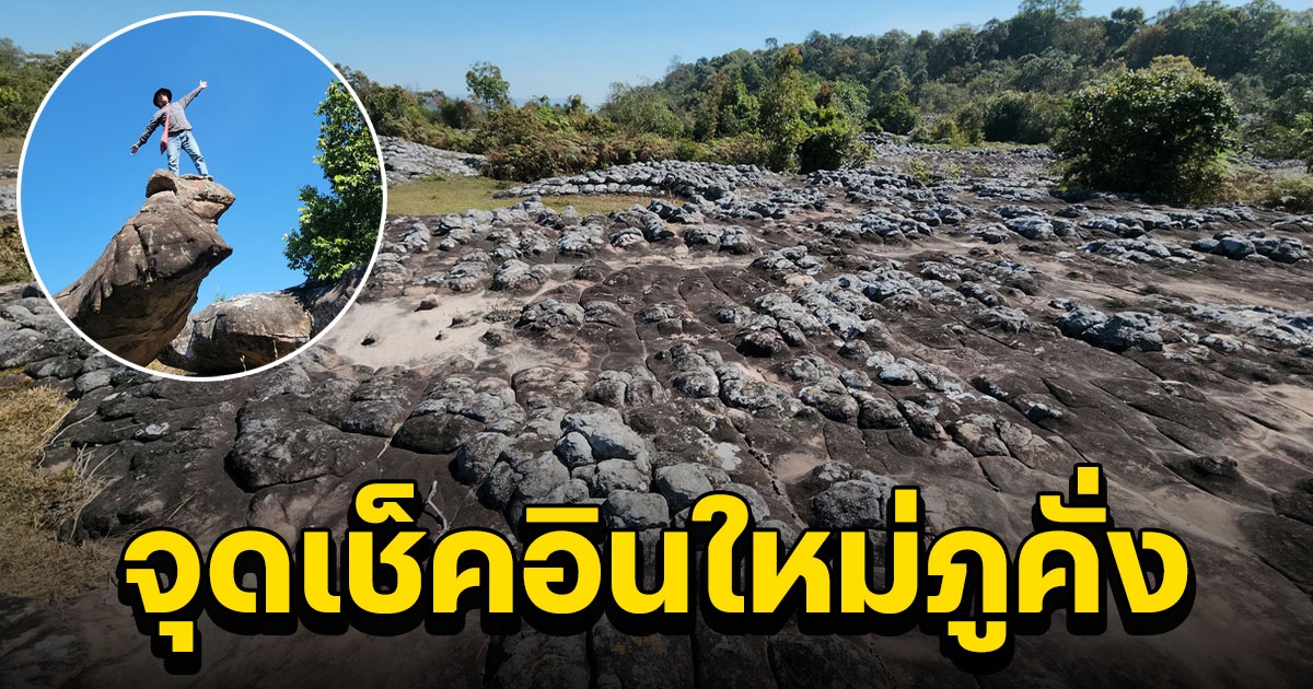 จุดเช็คอินใหม่ภูคั่ง สัมผัสอากาศหนาว ชมดาว กาแฟห้อยขา ลานหินปุ่ม