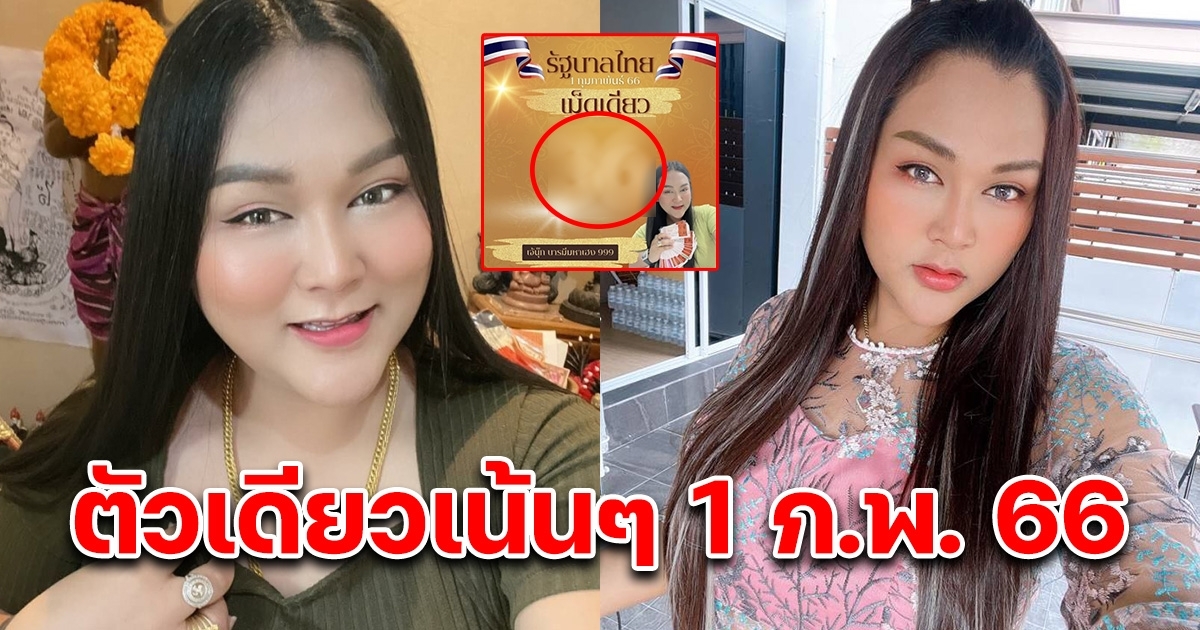 เลขเจ๊นุ๊ก บารมีมหาเฮง ให้ตัวเดียวเน้นๆ 1 ก.พ. 66