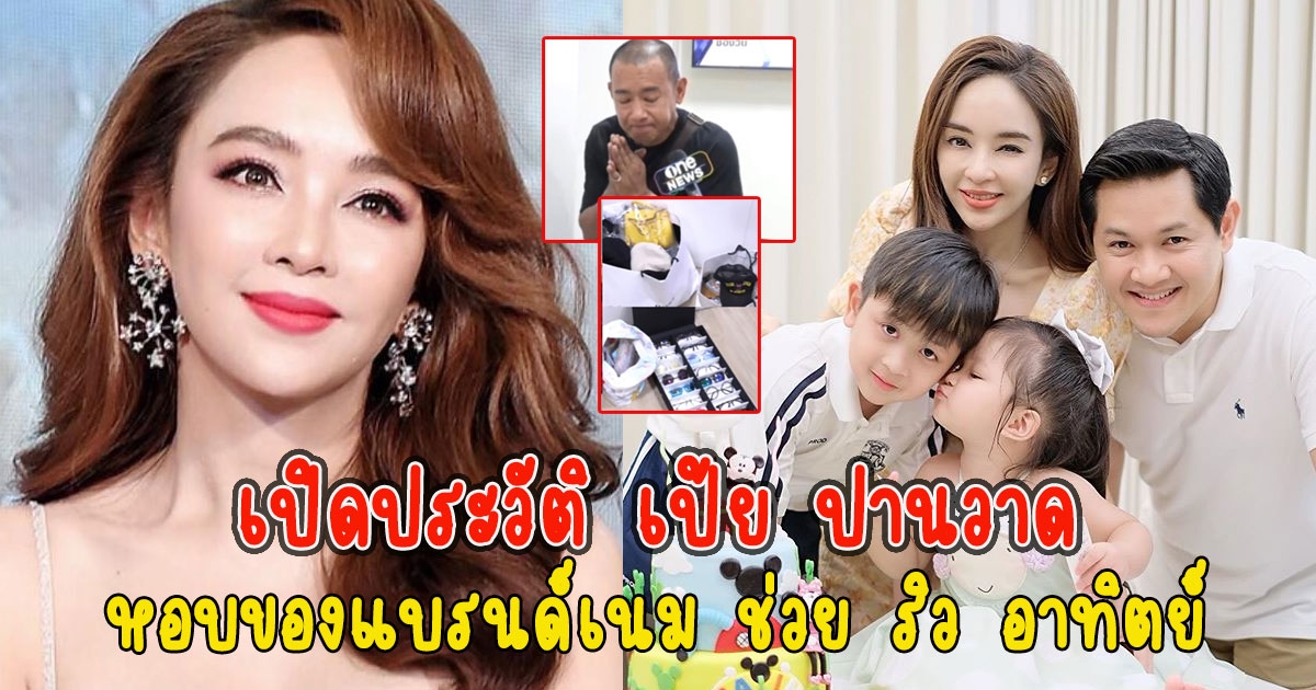 เปิดประวัติ เป้ย ปานวาด สาวใจบุญ หอบของแบรนด์เนม ช่วย ริว อาทิตย์