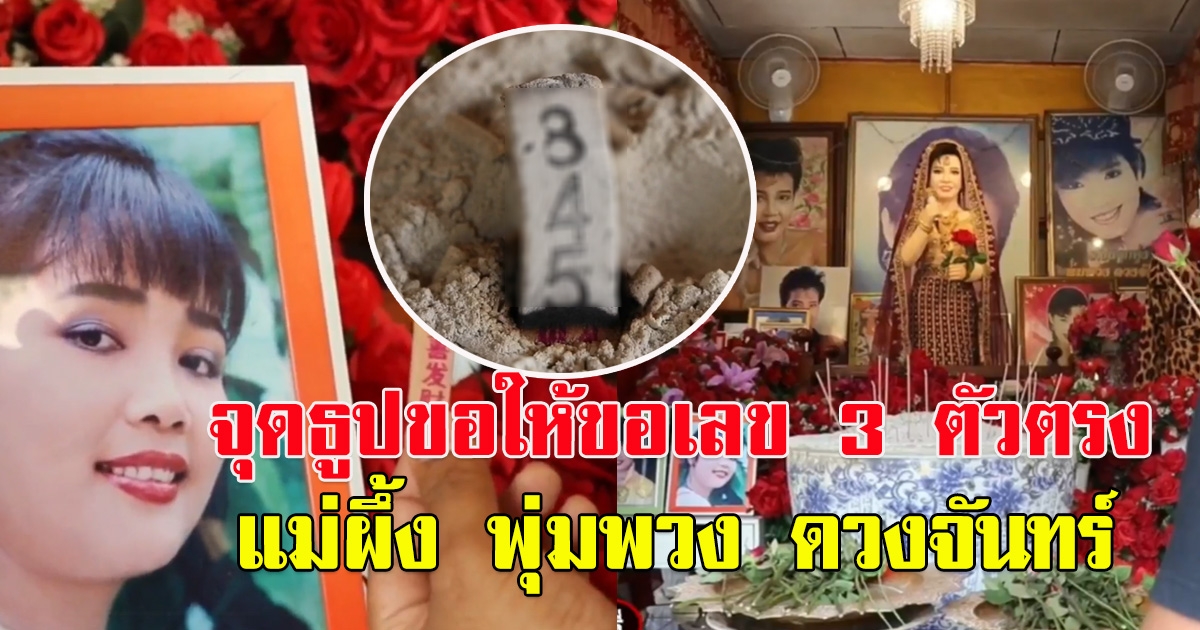 จุดธูป ขอเลข 3 ตัว แม่ผึ้ง พุ่มพวง ดวงจันทร์