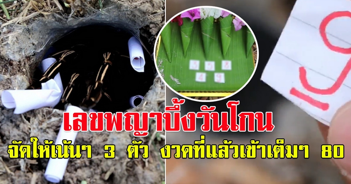 พญาบึ้ง จับเลขให้วันโกน 3 ตัว หลังงวดที่แล้วเข้าเต็มๆ 80