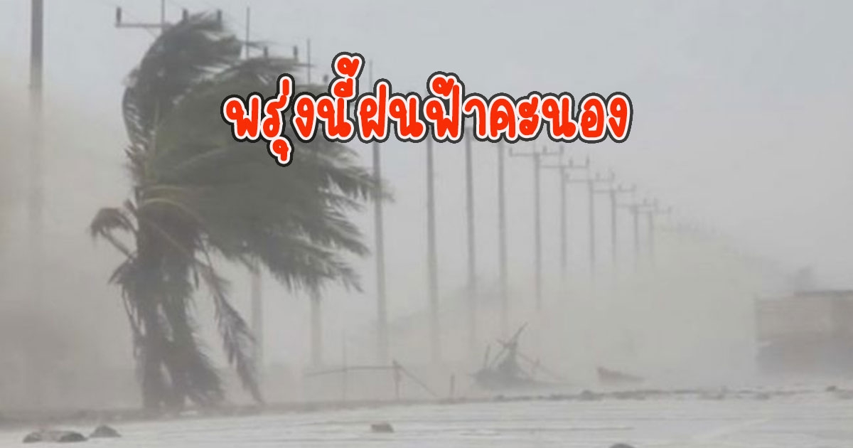 พรุ่งนี้ฝนฟ้าคะนอง กรมอุตุนิยมวิทยาเตือนรับมือ