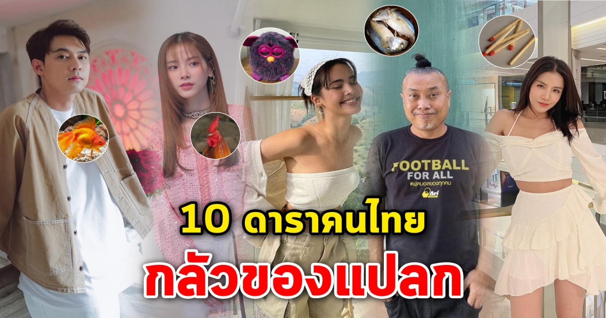 กลัวของแปลก 10 ดาราคนไทย โซเชียลหาว่ากลัวของแปลก