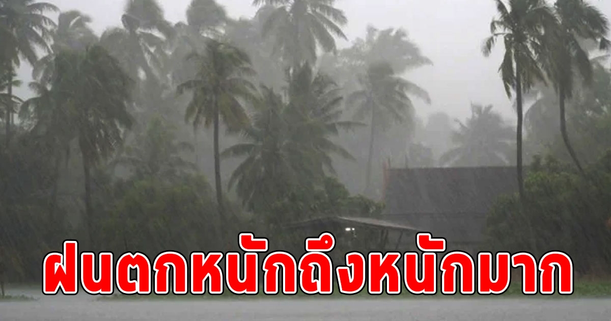 ประกาศฉบับ 1 เตือน 10 จังหวัด ฝนตกหนักถึงหนักมาก ถึงวันที่ 6 มิ.ย.