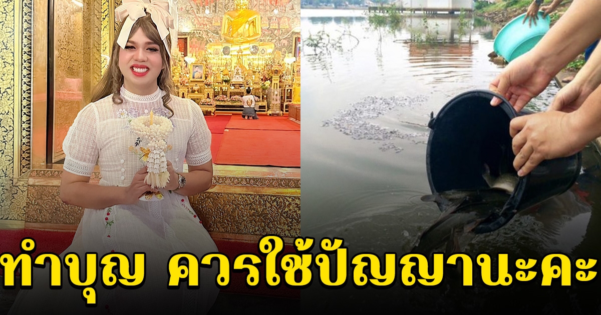 แพรรี่ ฟาด ปล่อยปลาดุกพันกิโลลงน้ำ ลั่น ทำบุญควรใช้ปัญญา