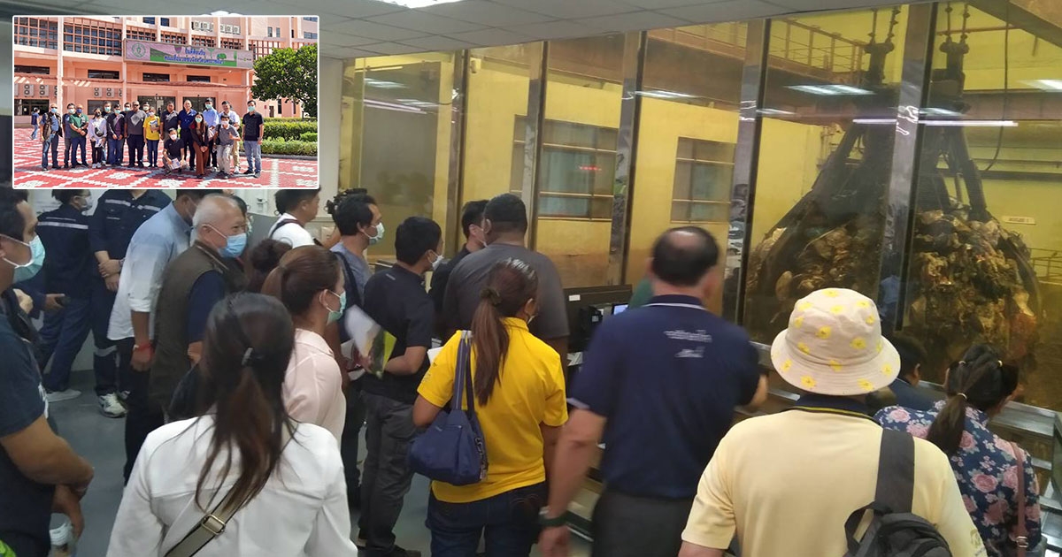 สื่อมวลชนโคราชศึกษาดูงานโรงผลิตไฟฟ้าจากขยะ