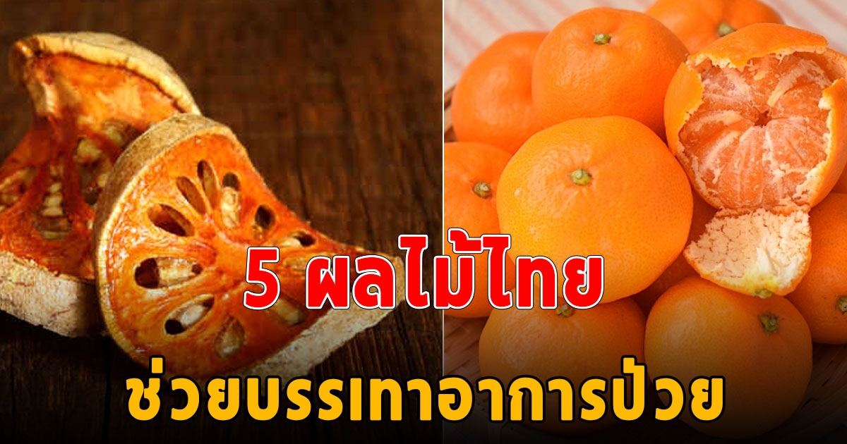 หลายคนไม่รู้ 5 ผลไม้ไทย ช่วยบรรเทาอาการป่วย ลดไข้ ไม่สบาย