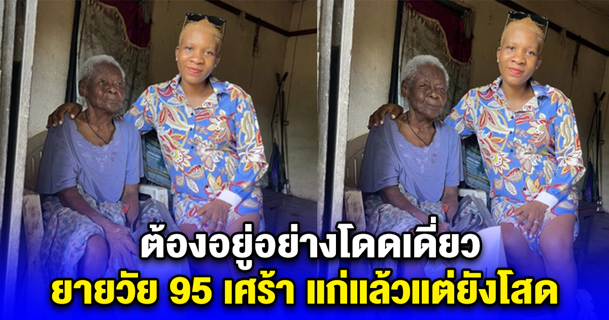 ต้องอยู่อย่างโดดเดี่ยว ยายวัย 95 เศร้า แก่แล้วแต่ยังโสด หลังถูกพ่อกันซีน