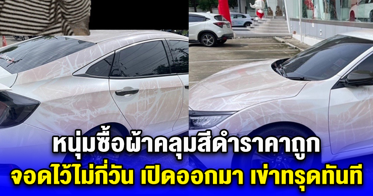 หนุ่มซื้อผ้าคลุมสีดำราคาถูก จอดไว้ไม่กี่วัน เปิดออกมา เข่าทรุดทันที