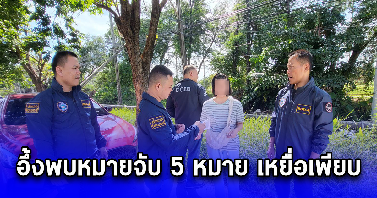 ตำรวจไซเบอร์รวบขบวนการสวมรอยเป็นเพื่อน อึ้งพบหมายจับ 5 หมาย เหยื่อเพียบ