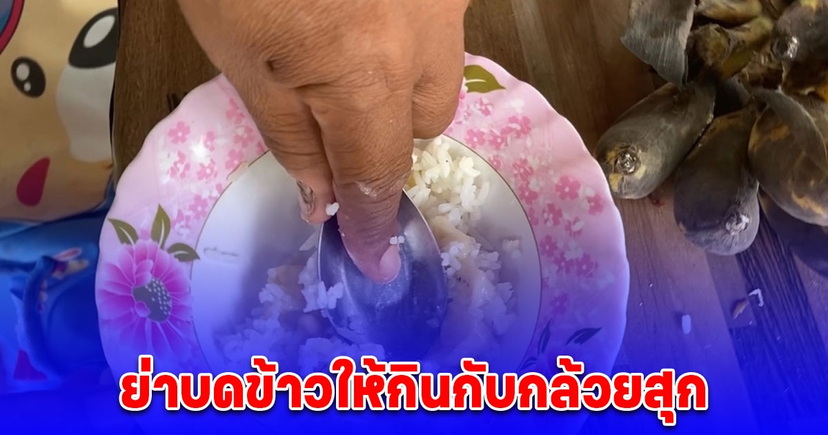 แฝดชาย 6 เดือนรันทด ย่าบดข้าวให้กินกับกล้วยสุก เผยสาเหตุพ่อแม่ถูกจับ