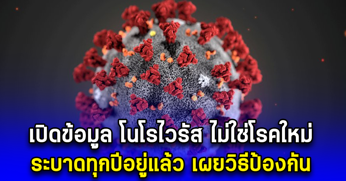 เปิดข้อมูล โนโรไวรัส ไม่ใช่โรคใหม่ ระบาดทุกปีอยู่แล้ว เผยวิธีป้องกัน