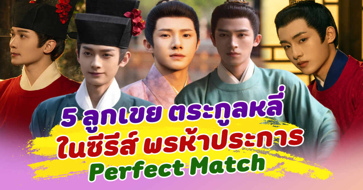 งานดีทุกคน ส่อง 5 ลูกเขยสุดฮอตจากตระกูลหลี่ ในซีรีส์ พรห้าประการ Perfect Match