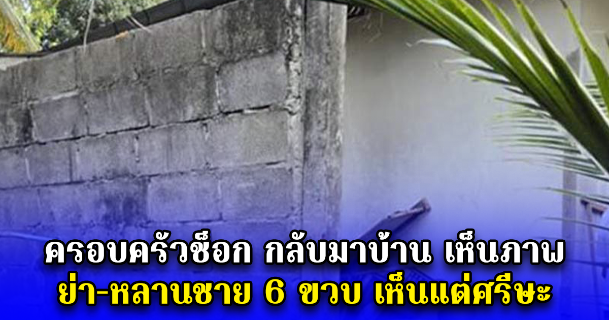ครอบครัวช็อก กลับมาบ้าน เห็นภาพ ย่า-หลานชาย 6 ขวบ เห็นแต่ศรีษะ