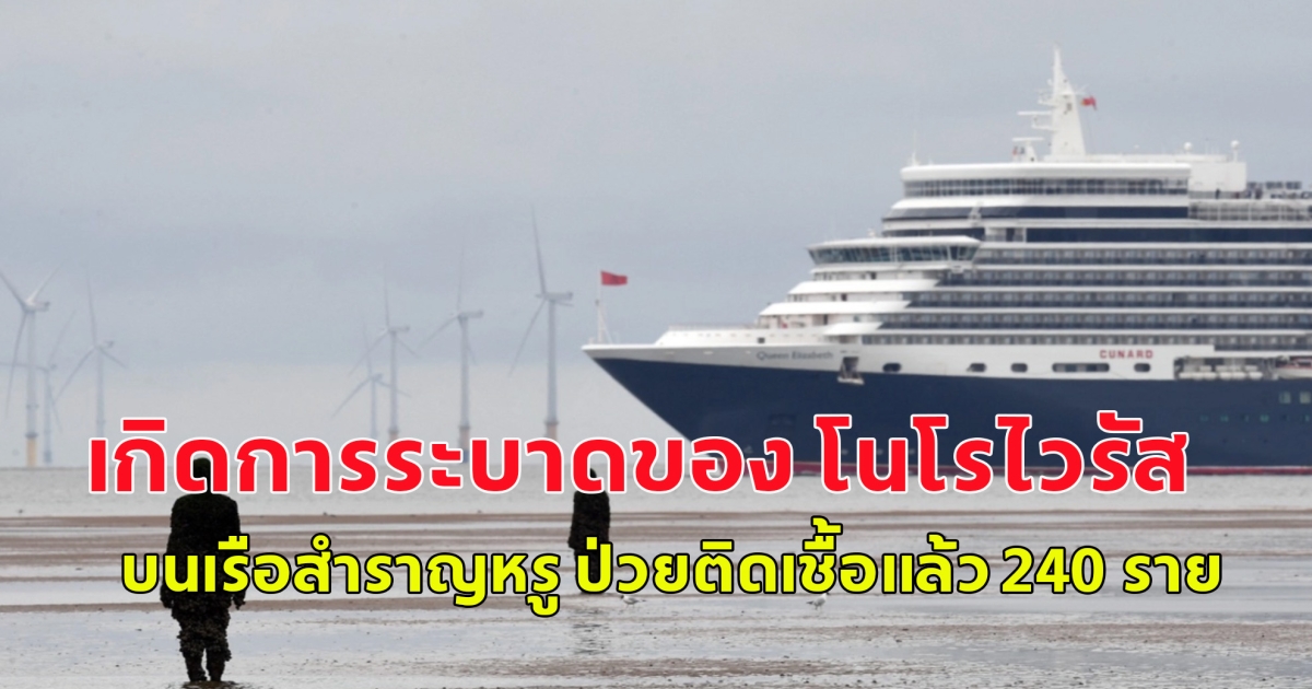 CNN รายงาน เกิดการระบาดของ โนโรไวรัส บนเรือสำราญหรู ป่วยติดเชื้อแล้ว 240 ราย