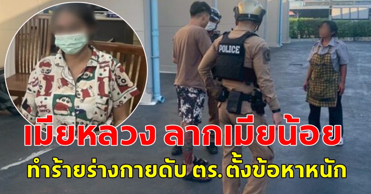 เมียหลวง ลากเมียน้อย ทำร้ายร่างกายดับ ตร.ตั้งข้อหาหนัก